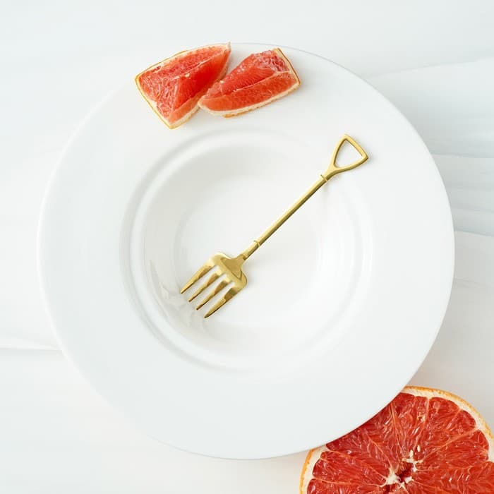 Вилка десертная Magistro «Грабли», длина 12 см, нержавеющая сталь, золотистая