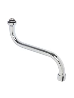 Излив для смесителя ZEIN, 3/4", S-образный, нержавеющая сталь, по оси 23 см, аэратор пластик