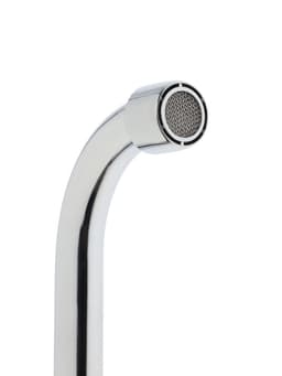 Излив для смесителя ZEIN, 3/4", S-образный, нержавеющая сталь, по оси 23 см, аэратор пластик