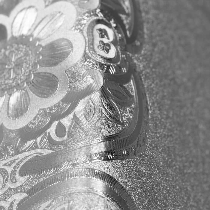 Клеёнка на стол, на тканевой основе, рулон 20 метров, ширина 137 см, толщина 0.25 мм, цвет серебряный