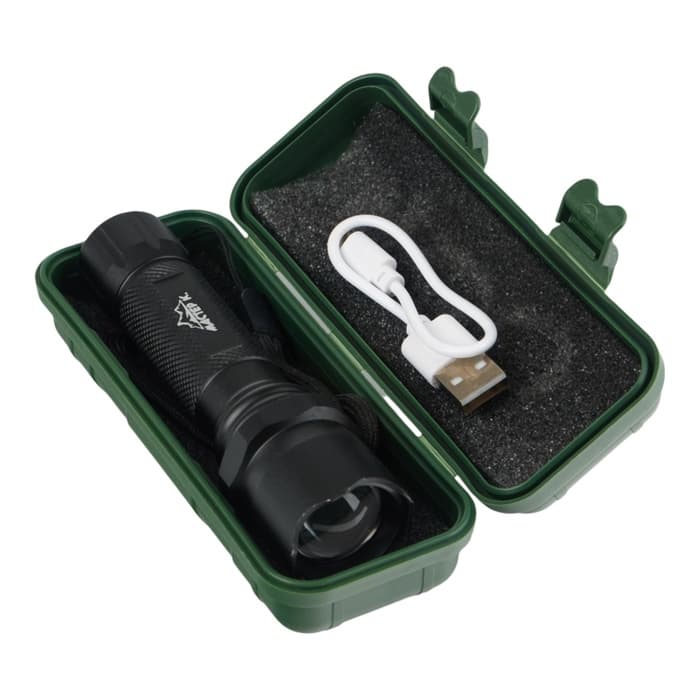 Фонарь ручной аккумуляторный «Мастер К», 1200 мАч, 3 режима, USB, 12×3 см