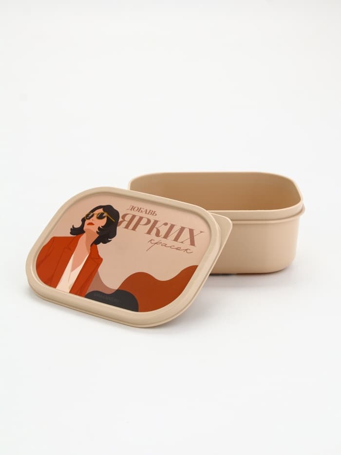 Ланч - бокс прямоугольный «Ярких красок», 500 мл