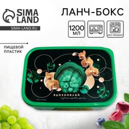 Ланч - бокс прямоугольный «Вдохновляй», 1200 мл