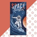 Полотенце пляжное «Этель» Space surfer, 70×140 см, хлопок 100%