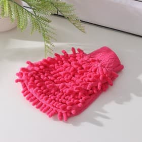 Варежка для уборки Доляна «Букли», микрофибра односторонняя, 15×20 см, МИКС