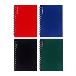 Тетрадь на спирали ErichKrause. Classic А6, 60 листов, в клетку, пластиковая обложка, блок офсет, МИКС