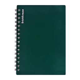 Тетрадь на спирали ErichKrause. Classic А6, 60 листов, в клетку, пластиковая обложка, блок офсет, МИКС