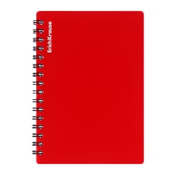 Тетрадь на спирали ErichKrause. Classic А6, 60 листов, в клетку, пластиковая обложка, блок офсет, МИКС