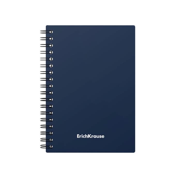 Тетрадь на спирали ErichKrause. Classic А6, 60 листов, в клетку, пластиковая обложка, блок офсет, МИКС
