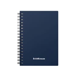 Тетрадь на спирали ErichKrause. Classic А6, 60 листов, в клетку, пластиковая обложка, блок офсет, МИКС