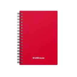 Тетрадь на спирали ErichKrause. Classic А6, 60 листов, в клетку, пластиковая обложка, блок офсет, МИКС