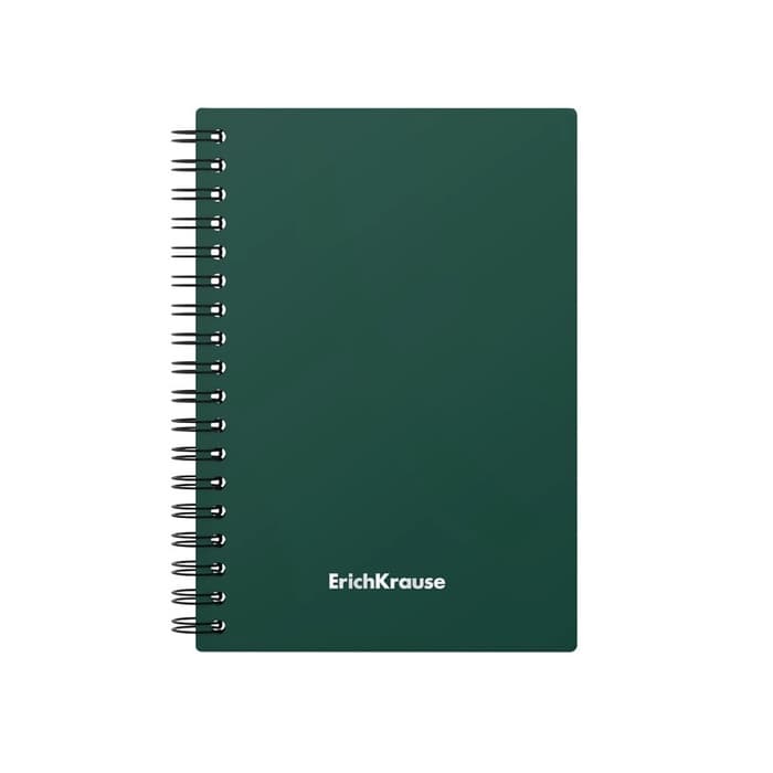 Тетрадь на спирали ErichKrause. Classic А6, 60 листов, в клетку, пластиковая обложка, блок офсет, МИКС