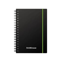 Тетрадь на спирали ErichKrause. Accent А6, 80 листов, в клетку, пластиковая обложка, на резинке, блок офсет, МИКС