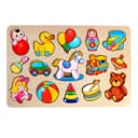 Рамка - вкладыш «Игрушки», 15 деталей, большая развивающая доска