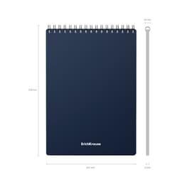 Блокнот А5, 60 листов в клетку, на гребне ErichKrause Classic, пластиковая обложка, блок офсет