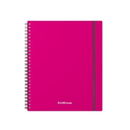 Тетрадь на спирали ErichKrause. Neon А5, 80 листов, в клетку, пластиковая обложка, на резинке, блок офсет, МИКС