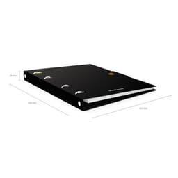 Тетрадь на кольцах ErichKrause. Accent А5, 80 листов, в клетку, пластиковая обложка, на кнопке, блок офсет, 100% белизна, МИКС