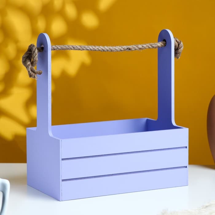 Подарочный ящик «Аром», 25.5×15×30 см, деревянный, сиреневый