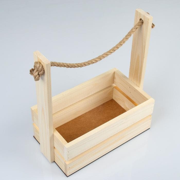 Подарочный ящик «Аром», 28×15×30 см, деревянный, ручка - канат