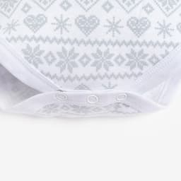 Боди - платье детское «Крошка Я. Олени», рост 68-74 см, белое