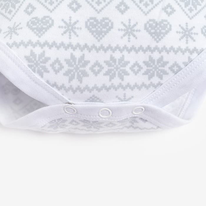 Боди - платье детское «Крошка Я. Олени», рост 86-92 см, белое