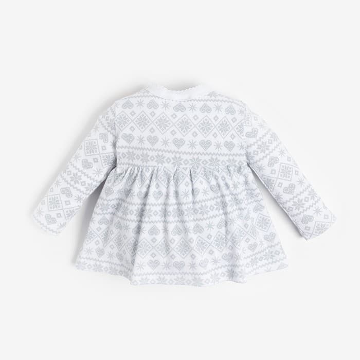 Боди - платье детское «Крошка Я. Олени», рост 62-68 см, белое