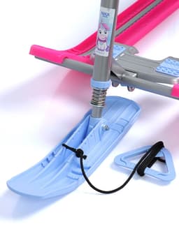 Снегокат «Тимка спорт 1+» с единорогом, голубой, розовый, ТС1-М/ЕР Nika Kids