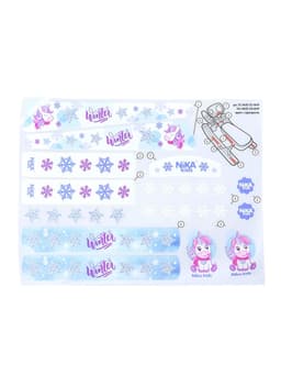 Снегокат «Тимка спорт 1+» с единорогом, голубой, розовый, ТС1-М/ЕР Nika Kids