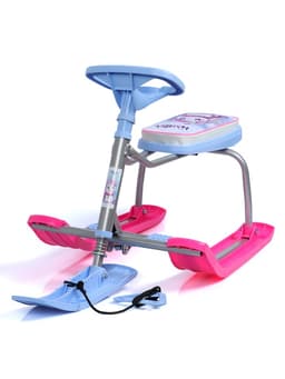 Снегокат «Тимка спорт 1+» с единорогом, голубой, розовый, ТС1-М/ЕР Nika Kids