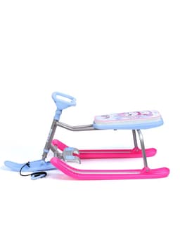 Снегокат «Тимка спорт 1+» с единорогом, голубой, розовый, ТС1-М/ЕР Nika Kids
