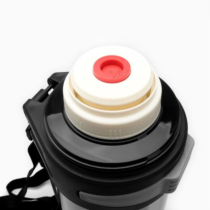 Термос TAKE IT EASY Volume «Колумб», 4 л, с двумя кружками, с ремешком, с помпой, нержавеющая сталь