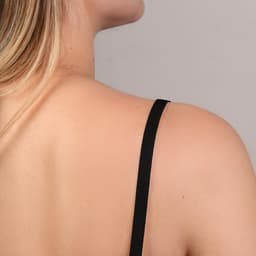 Резинка для бретелей, блестящая, 10 мм, 10±0.5 м, чёрная