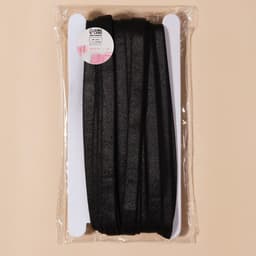 Резинка для бретелей, блестящая, 10 мм, 10±0.5 м, чёрная