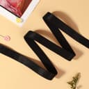 Резинка для бретелей, блестящая, 15 мм, 10±0.5 м, чёрная