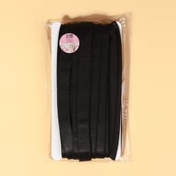 Резинка для бретелей, блестящая, 15 мм, 10±0.5 м, чёрная