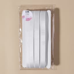 Резинка для бретелей, блестящая, 15 мм, 10±0.5 м, белая