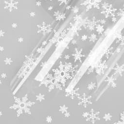 Пленка глянцевая новогодняя «Снежинки», белая, 0.7×8.2 м, 40 мкм, 200 г