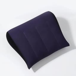 Подушка надувная, дорожная, 42×35 см, синяя
