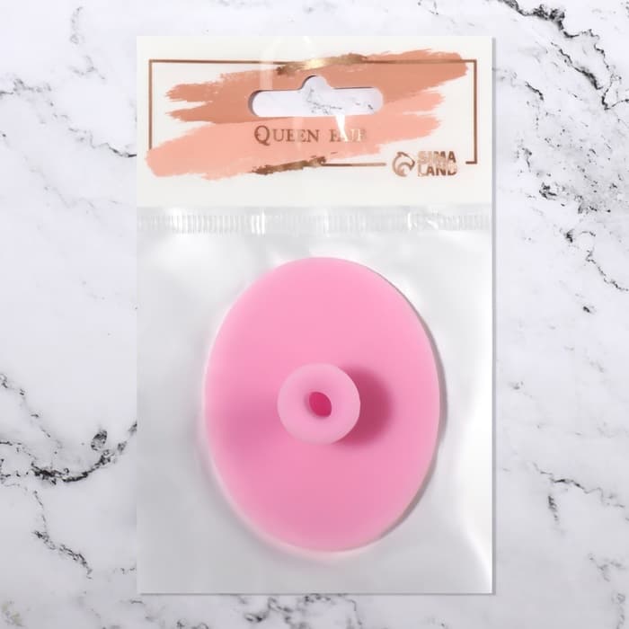 Щётка для умывания «Овал» на присоске, 6.3×5 см, МИКС