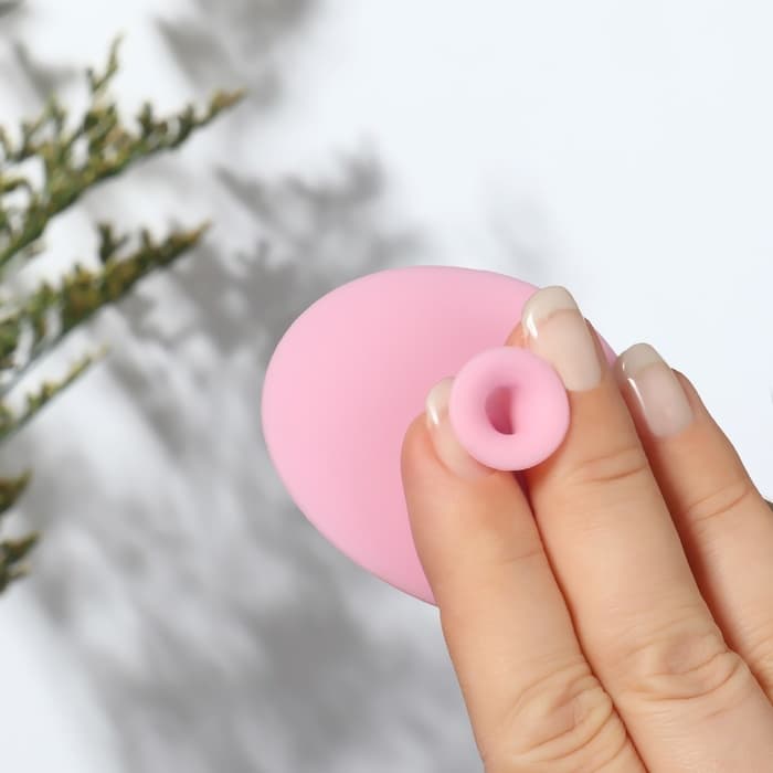 Щётка для умывания «Овал» на присоске, 6.3×5 см, МИКС