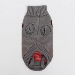 Свитер «Олень на сером», XL (ДС 34, ОШ 34, ОГ 32-51 см)