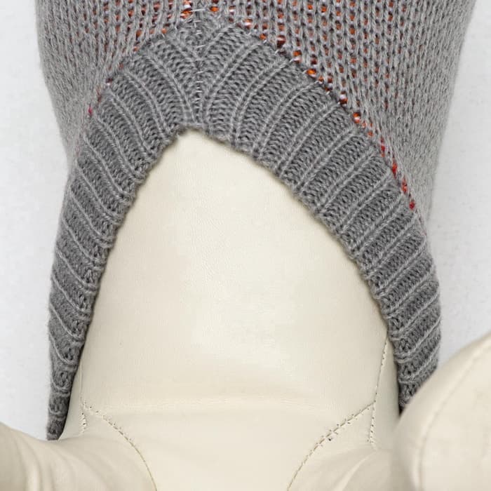 Свитер «Олень на сером», XL (ДС 34, ОШ 34, ОГ 32-51 см)