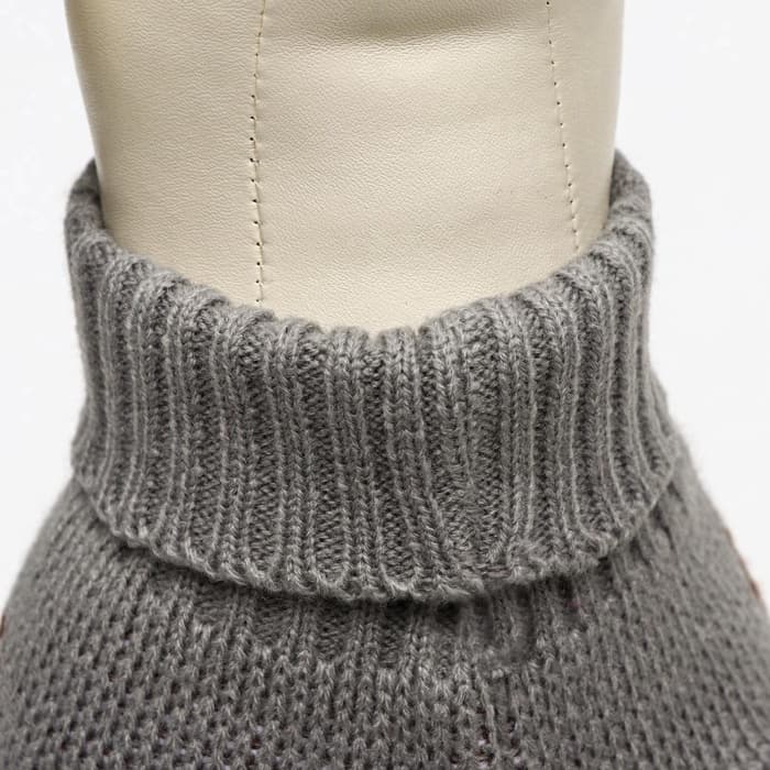 Свитер «Олень на сером», XL (ДС 34, ОШ 34, ОГ 32-51 см)