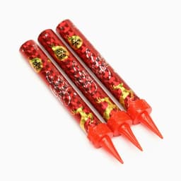 Свечи фонтаны в торт золотые «С Новым Годом!», 3 шт., 12.5 см, горение 30 сек.