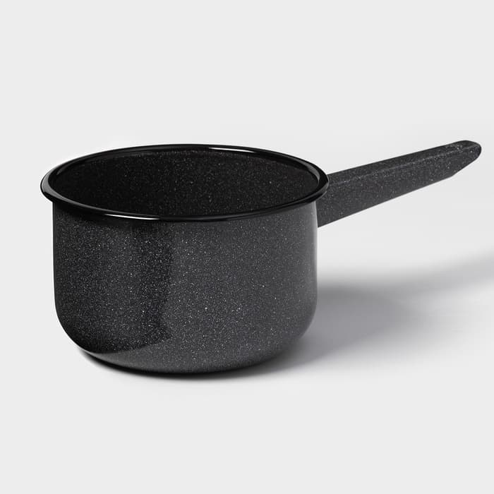 Ковш эмалированный цилиндрический, 1.5 л, МИКС