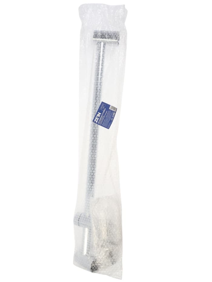 Душевая стойка ZEIN H01, с пластиковой прозрачной мыльницей и крепежом, хром