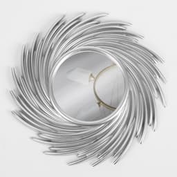 Зеркало настенное Sunshine, d зеркальной поверхности 11 см, серебристое