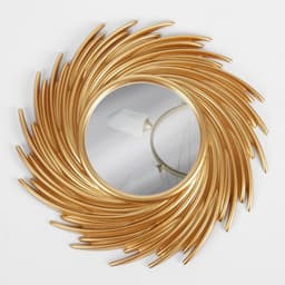 Зеркало настенное Sunshine, d=24 см, (d=11 см), цвет золотой