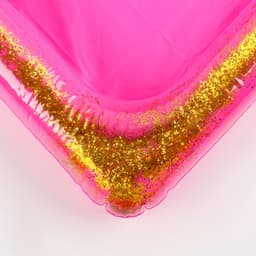 Надувная песочница с блёстками, 60×45 см, ярко-розовая