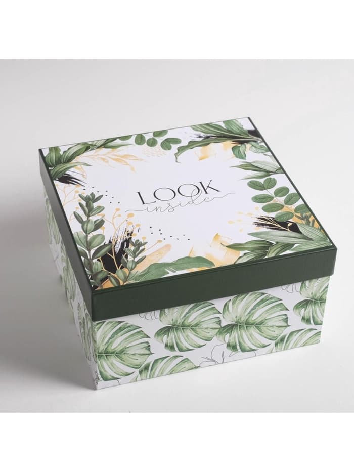 Набор коробок 5 в 1, упаковка подарочная, «Тропический», 14×14×8‒22×22×12 см